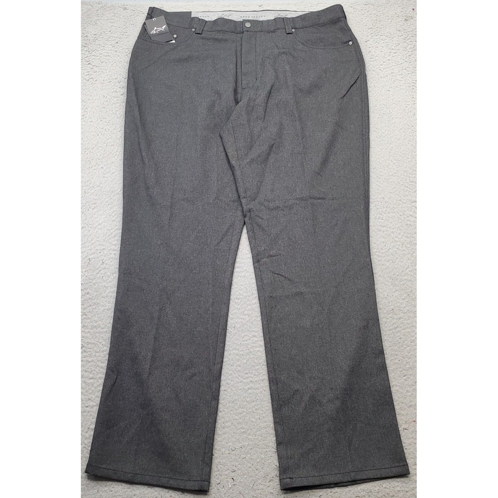 Greg Norman Golf Pants Men 40/32 Gray Flat Front Performance Stretch G7F7P520-32